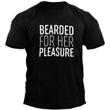 Man T Shirt round Neck Loose Print