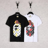 A Ape Print T Shirt Summer Cartoon Anime Animal Print Short Sleeve T-shirt