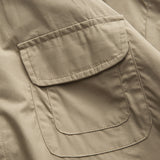 Men Shacket Long Sleeve Autumn Shirt Loose and Simple Solid Color Long Sleeve Shirt Neutral Coat