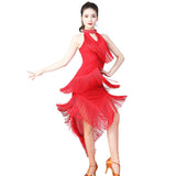 Flapper Dress Latin Dance Skirt Racing Suit Sequins Latin Dance Skirt