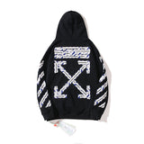 Autumn And Winter Forbidden Ring Slogan Arrow Pattern Hooded Sweater For Men And Women