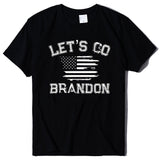 Let's Go Brandon T Shirt Letter Print Short-Sleeve T-shirt for Women