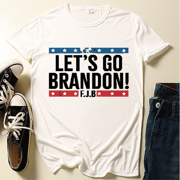 Let's Go Brandon T Shirt Short Sleeve Men's and Women's T-shirt Top