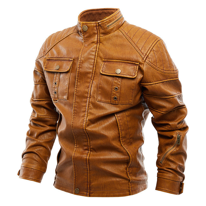 1970 East West Leather Jacket Single Layer Spring and Autumn Leather Vintage Motorcycle Clothing