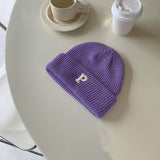 Women Beanies Mori Style Knitted Hat Trendy Hip Hop Gray Female Hat Winter Fashionable Warm Woolen Cap