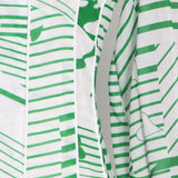Green Fairycore Dress Pastoral Style Green Dress Autumn Small Stand Collar Single-Breasted Printing and Dyeing High Waist Big Swing Dress