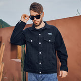 Men plus Size Coats Fall/Winter Men's Denim Jacket Autumn Coat