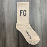 Fog Socks Alphabet Long Cotton Socks Men And Women One Size Casual Fashion Fear Of God Essential Sock