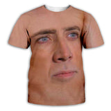 Rave Outfits Mens Nicholas Cage Print Funny