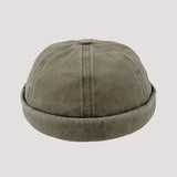 Mens Beanies Hat Female Fall Winter Fashion Retro Street Hat Couple Casual Leather Hat Men