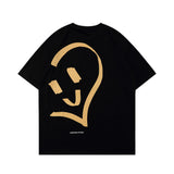 Men T Shirt Summer Casual Tops Cartoon Printed Short Sleeve T-shirt Men's round Neck Half Sleeve BF Idle Style Trendy Loose Half Sleeve