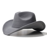 Fedora Hat Woolen Hat Style Western Big Cowboy Hat for Men and Women
