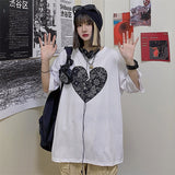 Harajuku Clothing for men Casual Shirts Printed plus Size Retro Sports Short Sleeve T-shirt