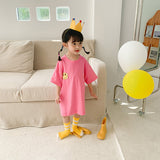 Baby Smiley Printed Shirt Girls' Short Sleeve