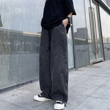 Harajuku Clothing Men Classic Retro Pants Straight Leg Pan Summer Jeans Men's and Women's Trousers Tide