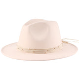 Fedora Hat British Autumn and Winter Top Hat Woolen Wool-like Felt Hat