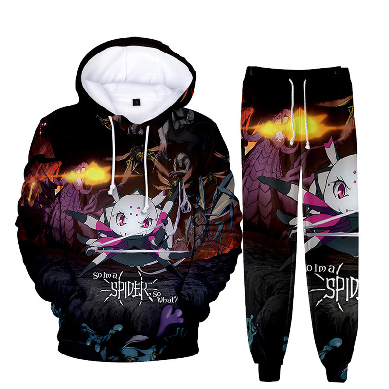 Anime Hoodie Hoodies Pullover Cosplay Costume Sweater Autumn and Winter Hooded Sweatshirt and Sweatpants Men