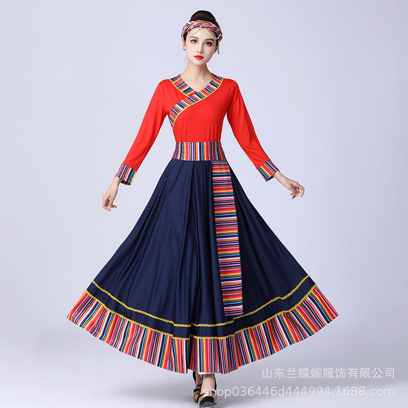 Jalisco Dressing Tibetan Dance Ethnic Skirt