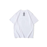 A Ape Print T Shirt Spring/Summer Blue Shark Short Sleeve T-shirt Half Sleeve