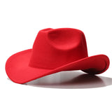 Fedora Hat Woolen Hat Style Western Big Cowboy Hat for Men and Women