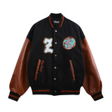 Mens Fall Outfits Hip Hop Jacket Loose Casual Couple Jacket