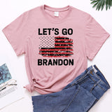 Let's Go Brandon T Shirt Women's Short-Sleeved T-shirt Women's Bottoming Shirt