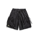 Men Pants Men's Clothes Summer Wear Retro Men's Shorts Casual Loose Drawstring Workwear Fifth Pants Trendy Men