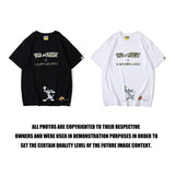 A Ape Print T Shirt Summer Street Tom and Jerry T-shirt Short Sleeve