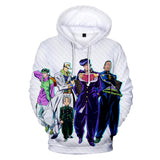 Jojo's Bizarre Adventure Dressing 3D Digital Printing Sweater Hooded Casual Coat