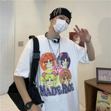 Harajuku Clothing Men's Tshirt Classic Retro Shirts Summer Printed Short Sleeve T-shirt Men and Women Casual Tops