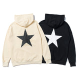 Fog Essentials Hoodie Autumn and Winter Fog Five-Pointed Star Pattern Pullover Hooded Sweater