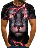 3D T Shirt Printed Lion Tiger