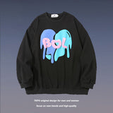 Men Fall Outfits Puff Print Long Sleeve T-shirt Autumn Top