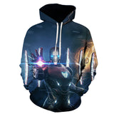 Captain America Hoodie Avengers 4 Final Battle 3D Printed Sweater Hoodie Men
