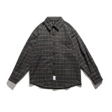 Men Shacket Long Sleeve Autumn Shirt Retro Youth