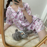 Kuromi Pajama Set Short Sleeve Shorts Can Be Outerwear Homewear in Summer
