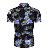 Men's Summer Men's Loose Short Sleeve Shirt Printed Shirt Casual Beach Men's Shirt