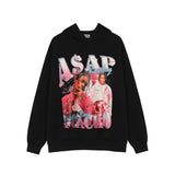 Men Fall Outfits Hip Hop Rock Retro Hooded Sweater Top Hoodie Coat