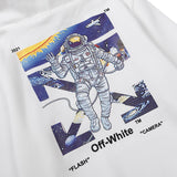 Hip Hop Wind Off Space Arrow Printed Hoodie Baggy Coat