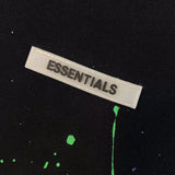 Fog Essentials Long Sleeve Round Neck Sweatshirt Multiline Paint-Splashing Style Graffiti Printed Fleece Hoodie
