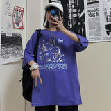 Harajuku Clothing for men T-shirt Classic Shirts Summer Printed Loose Short Sleeve T-shirt