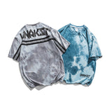 Men T Shirt Summer Casual Tops Men's Clothing Summer Fashion Brand Tie-Dyed Street Fashion Loose round Neck Half Sleeve