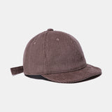 Joe Goldberg Hats Japanese Corduroy Vintage Solid Color Couple Baseball Hat Soft Peaked Cap