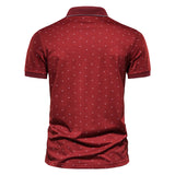 Men Shirt Fashion Slim Fit Shirt Short Sleeve Shirt Large Size Casual Top Summer Men's Fashion Print Short Sleeve Casual Polo Collar T-shirt Polo Shirt Men