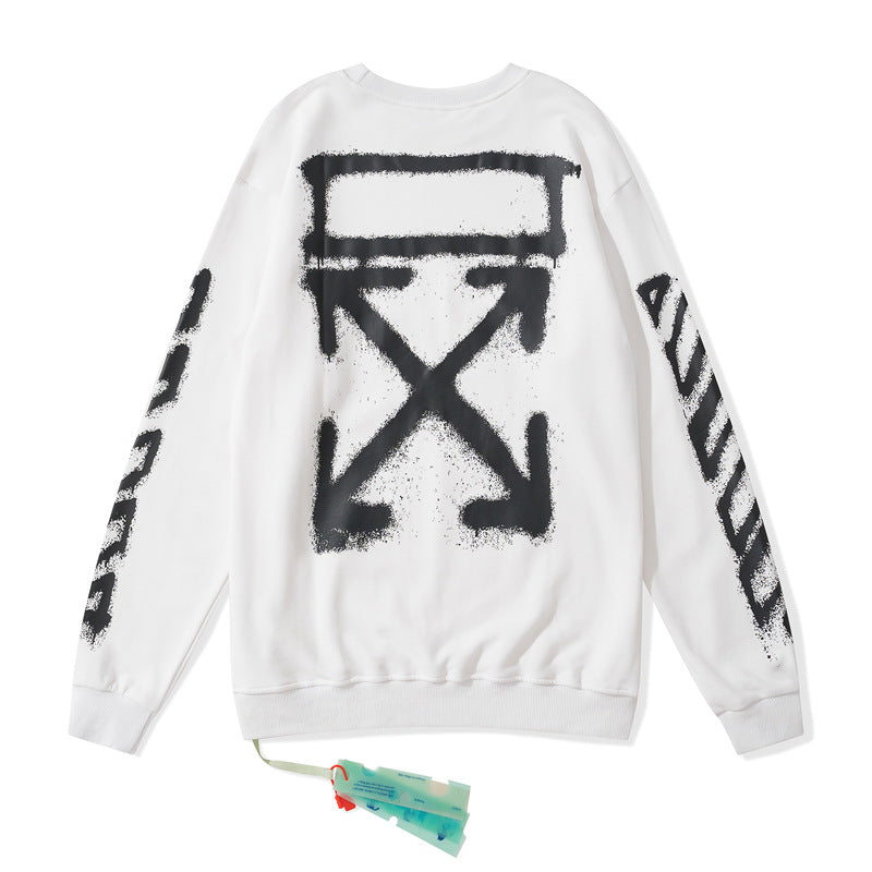 Arrow Print Casual Men And Women Loose Sweater