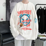 Men Long Sleeve T-Shirts Cartoon Print