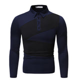 Men's Spring Tops Polo plus Size Retro Sports Long Sleeve Polo Shirt