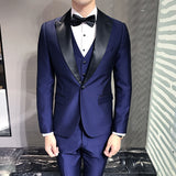 Men Tuxedo the Gooomsman Suit Host Slim Fit One Button Men's Suit Large Size Suit Dress Banquet