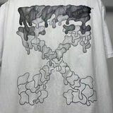 Men'S Tshirt Cotton Casual Arrow Flower Print Owt