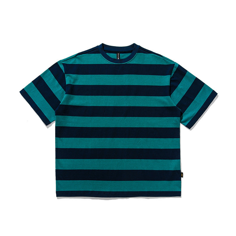 2022 Summer man t shirt Striped Short Sleeve